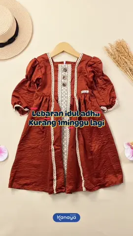 Yuk tampil cantik saat idul adha Pakai gamis aisy 🤩🥰 #waktunyaibubelanja #bajuanakkanaya #tiktokviral #fypage #Guncang66 #babylove #familytime #gamisanak #gamisanakperempuan #gamisanakmuslimah 