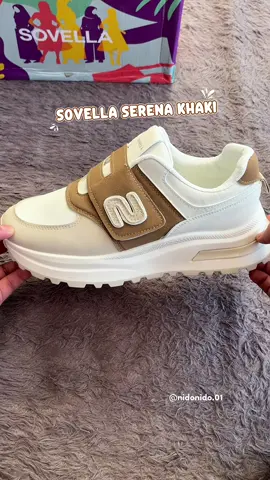 Sepatu Wanita SOVELLA Serena Khaki #sneakerswanita #sepatucewek #sepatutanpatali 