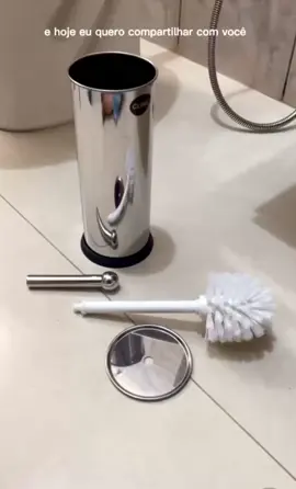 Escova Sanitaria Inox Com Suporte #escova #escovasanitaria #escovabanheiro #banheiro #vasosanitario #limpeza