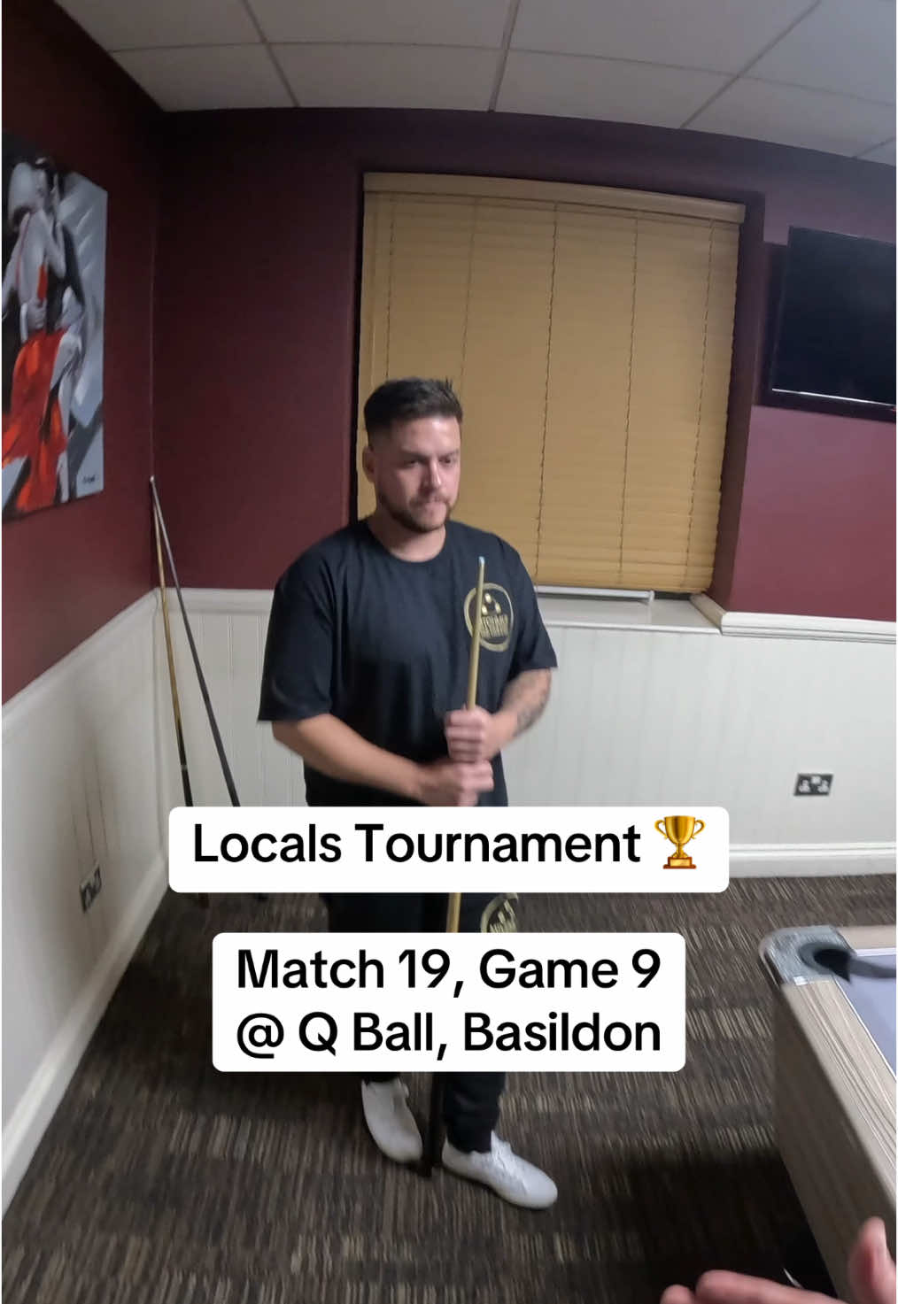 Locals Tournament 🏆 Match 19, Game 9 v Jordan at Q Ball in Basildon. The score going into this game was 4-4. There’s one more match for me to post from the tournament so be sure to stay tuned! 🎱 #pool #englishpool #8ball #8ballpool #attacking8ball #skills #billiards #ultimatepool 