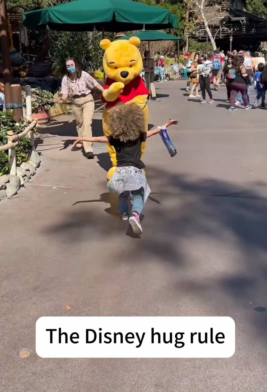 Disney Character hug rule❤️❤️#disney #disneyland #disneyworld #fun #hug #cute 
