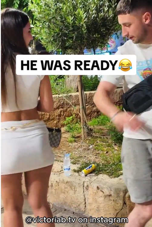 She did him dirty😂 #kissorslap #kissorslapchallenge #streetinterview #fyp #viral 