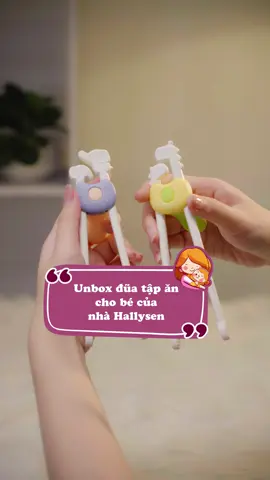 Unbox đũa tập ăn cho bé siêu xinh nè các mom ơi 😍 #chatudeglobal #hallysen #duatapanchobe #duachobetapgap #beandam