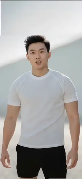 Áo thun trắng cổ tròn