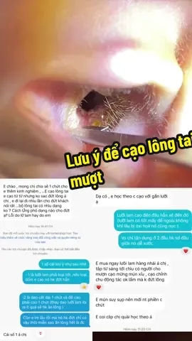 Cách cạo lông tai mượt ...,@Men1998_Đào tạo học viên  #men1998 #layraytai #đaotaoraytai 