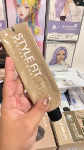 stylefit hair color #haircolor #hairdye #ashblonde #ashbrown #milkteaash 
