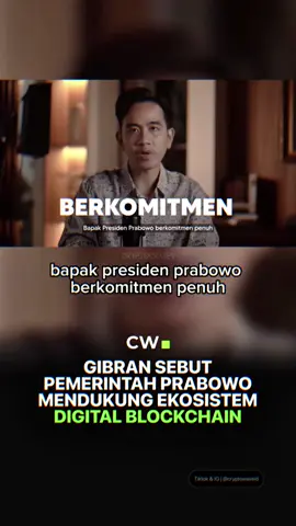 Serius nih? Pemerintah Prabowo mendukung Ekosistem Digital Blockchain #cryptowave #prabowo #gibran #blockchain #crypto #indonesia #clippers 