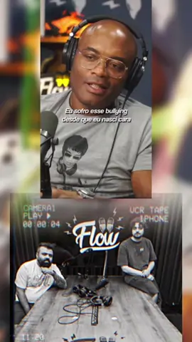 @Flow Podcast [OFICIAL] Anderson Silva e o Bulling com a voz. #reels #edit #andersonsilva #UFC #viralvideos #podcasts 