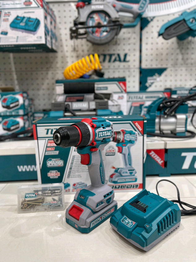 TOTAL สว่านแบตเตอรี่ไร้สาย 20V แรงบิดสูงสุด 55Nm. รายละเอียด มอเตอร์: Brushless (ไร้แปรงถ่าน) ประสิทธิภาพสูง แรงดันไฟฟ้า: 20V ความเร็วรอบขณะหมุนเปล่า: 0-500 / 0-2000 รอบต่อนาที แรงบิดสูงสุด: 55Nm หัวจับดอก: โลหะ ขนาด 13 มม. ระดับแรงบิด: 22+1 ระบบเกียร์: 2 ระดับ (Mechanical 2-speed gear) ฟังก์ชันล็อคแกนหมุน: Spindle lock ไฟส่องสว่าง LED: ใช้งานสะดวกในที่แสงน้อย #โททอลเครื่องมือช่างคุณภาพ #totallaksi #total #jadever #kanto #หลักสี่ #สะพานใหม่ #บางเขน #พหลโยธิน #วัชรพล #สายไหม #แจ้งวัฒนะ #เมืองทองธานี #เกษตร #งามวงศ์วาน #แคราย 