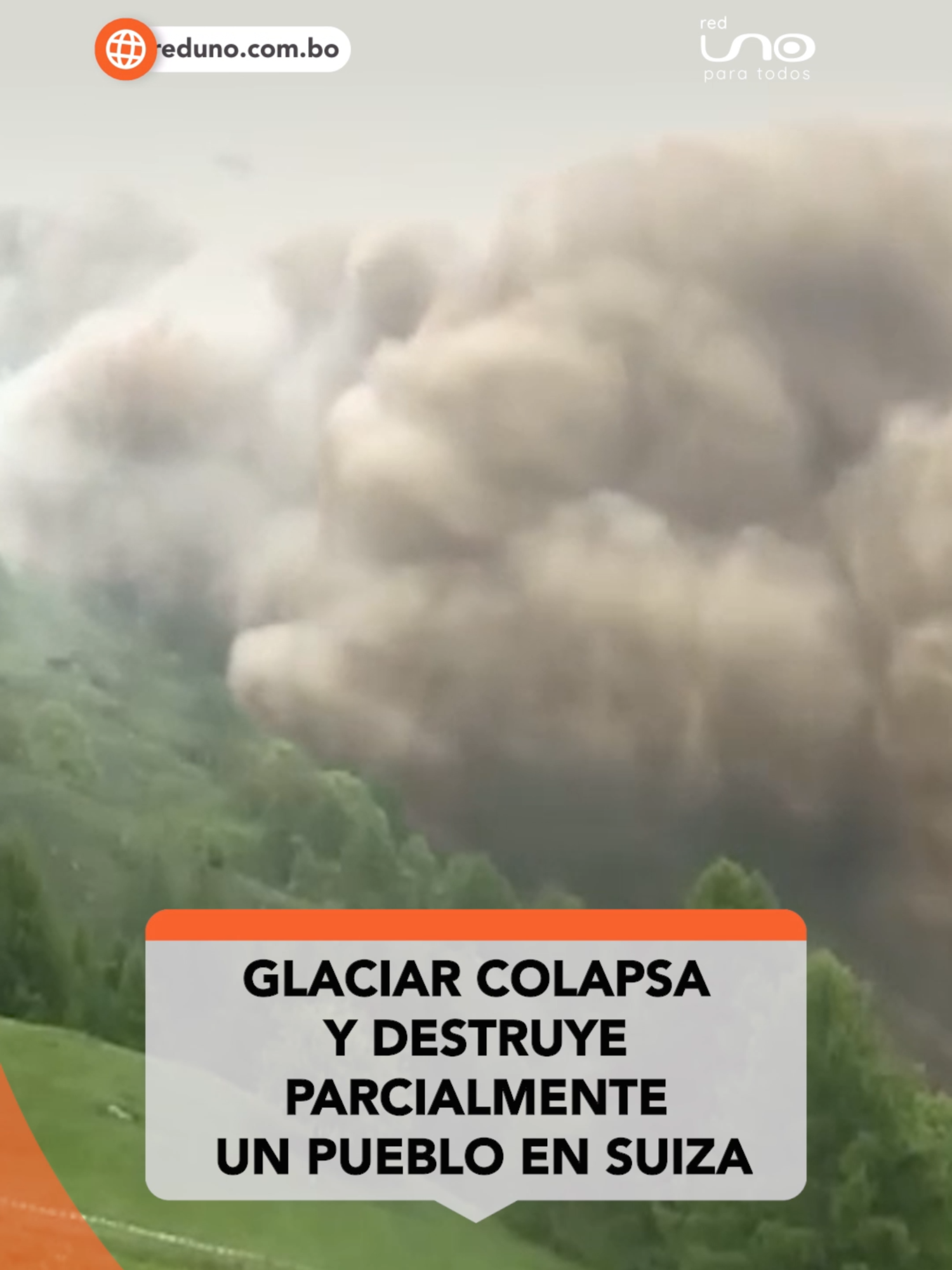 #Internacional I En el video se observa el temido colapso del glaciar del Birch que ocasionó consecuencias devastadoras para el pueblo de Blatten. Los habitantes fueron evacuados en su totalidad, ante el desprendimiento. Fuentes: Ac2ality, rtbr ▶️ Más información en www.reduno.com.bo #RedUno #RedUnoDigital #Notivisión #NTVInforma #Bolivia