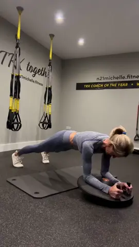 🔥 Core on Fire with The Core Master! 🔥 Looking for a next-level core burner? This plank variation with The Core Master will challenge your core stability, strength, and endurance like never before! ➡️ Start in a strong forearm plank, keeping your glutes engaged and core braced. ➡️ Hold steady, resisting the urge to drop or shift. ➡️ Every now and then, add a controlled body saw—a small yet powerful movement that lights up your deep core muscles, shoulders, and even your hip flexors. This move isn’t just about strength—it’s about control. The longer you hold and the more precise your body saws, the more your core, shoulders, and entire stabilizing system work together. Who’s up for the challenge? Try it out, tag me, and let me know how long you last! ⏳🔥 #CoreBurner #PlankChallenge #TheCoreMaster #TRXCore #CoreStrength #PlankWorkout #BodySaw #FunctionalTraining #CoreEngagement #FitnessChallenge #corecontrol @MichelleTRX 