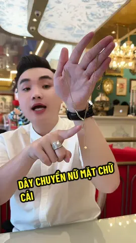 Dây chuyền nữ mặt chữ cái dễ phối đồ mà giá có 3 mấy cành nè#daychuyen #vongco #trangsuc #daychuyennu 