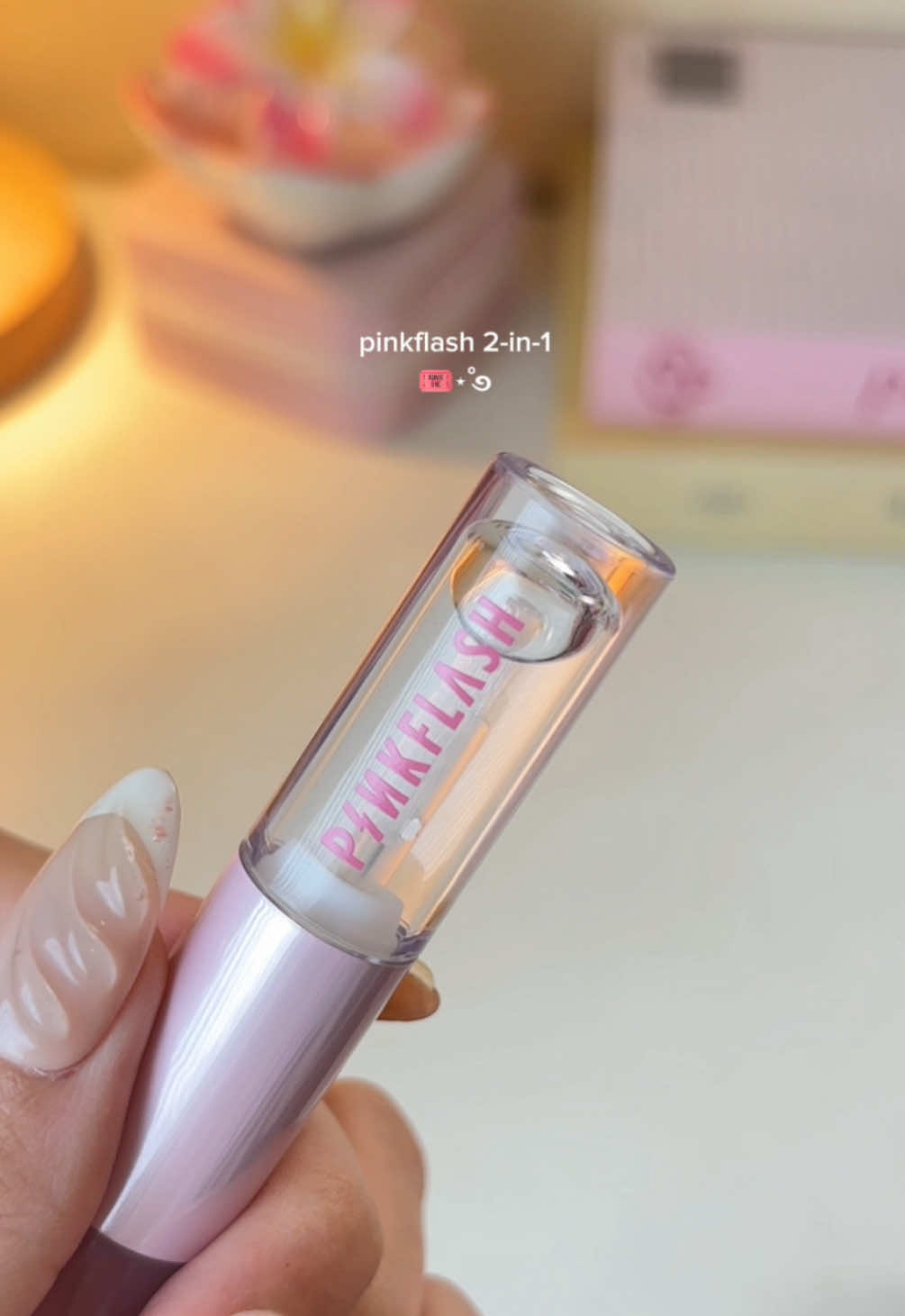 ada yang baruu lagi dari pinkflash!? ‧₊ ᵎᵎ 💗 ⋅ ˚✮ “ 2in1 lip matte - gloss ” warna nya cantikk semua + wangii & glossy bangett #lipgloss #lipmatte #lipcream #lipoil #lipstick #lippies #lipcombo #liptint 