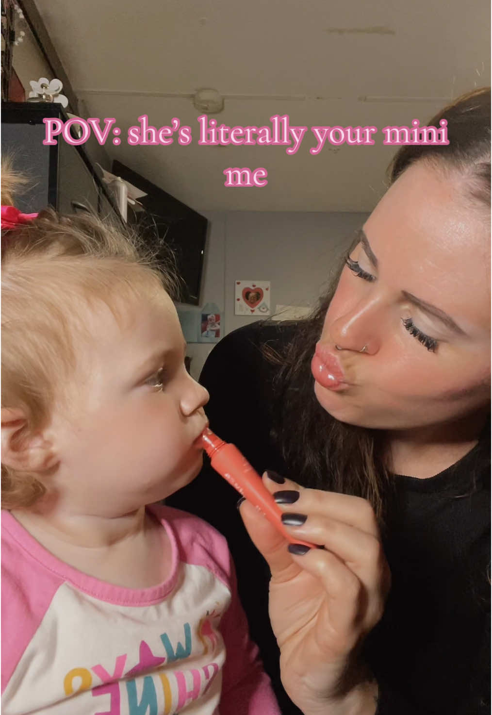 #toddlermom #lippies #minime #mommyandme  