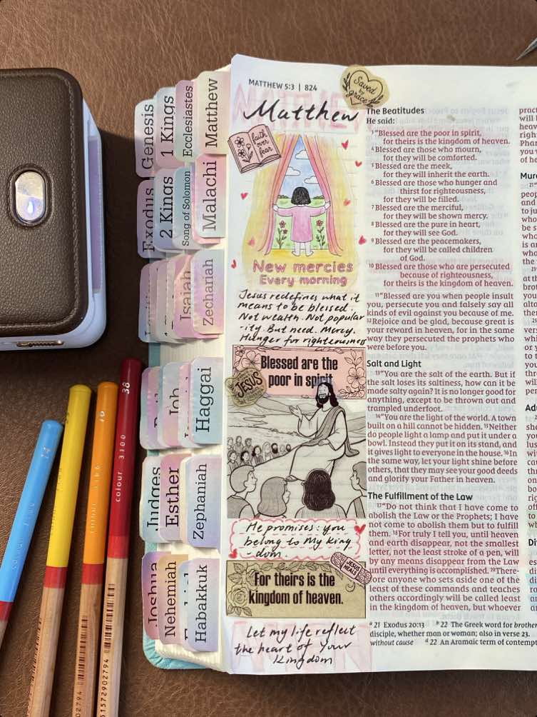 Drawing closer to God—literally #biblejournaling #jesuslovesyou #faithtag 