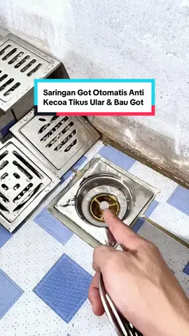 Replying to @ay Rekomendasi saringan got otomatis kamar mandi berbahan stainless SUS 304 anti karat dan korosi, yang bisa mencegah serangga seperti kecoa, tikus, ular, cacing, kelabang dan bau comberan masuk ke dalam kamar mandi melalui saluran pembuangan air got kamar mandi. Dimensi saringan got otomatis ini di 10cm x 10cm atau 4 inch yang tentunya bisa digunakan untuk semua kamar mandi maupun toilet. #saringangototomatis #saringangotkamarmandi #saringangotantikecoa #saringangotantibau #saringangot #floordrain