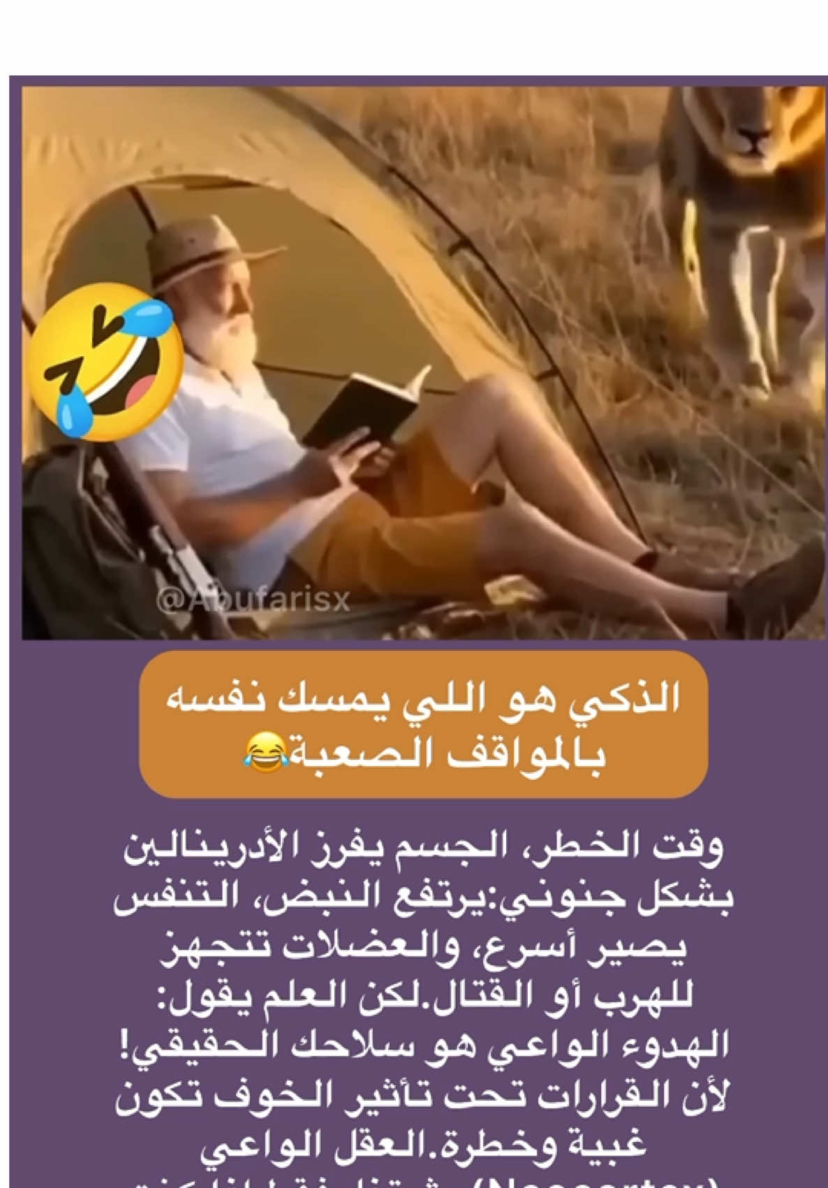 برد أعصابك… تعيش أكثر #أدرينالين #خوف #نجاة #مواجهة #عقل #علم #معلومات #infoandfacts #معلومات_مفيده #معلومات_عامة 