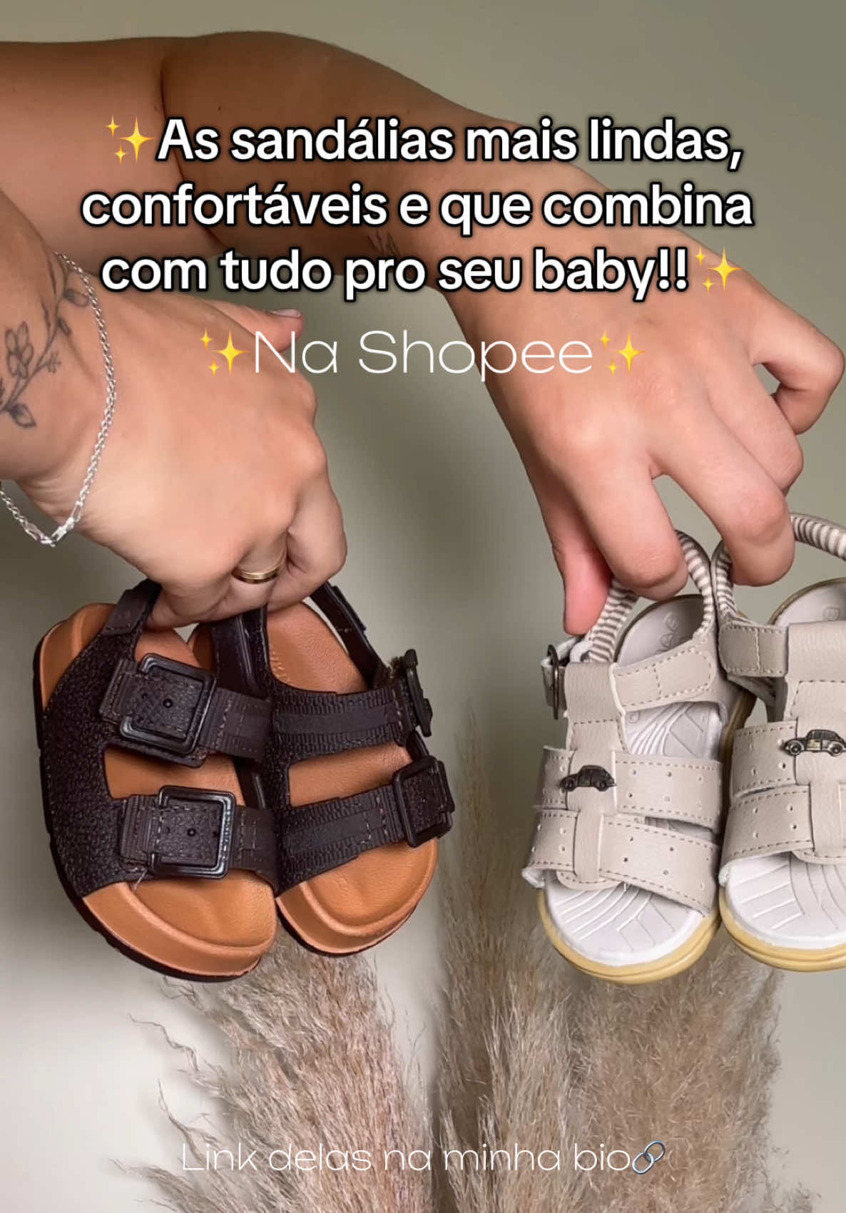 Mais lindas ❤️❤️❤️#sandaliabebe #sandaliashopee #sandaliainfantil #sandaliamenino #baby #enxovalbebe #sandaliamarrom 