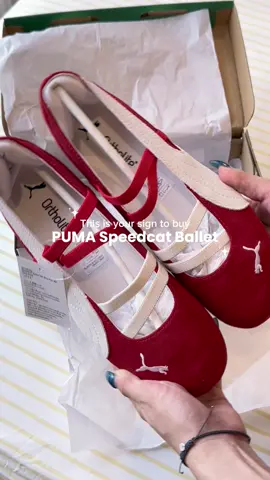 Obsessed with RED Puma Speedcat Ballet 🩰❤️🍒 #puma #pumaspeedcat #pumaspeedcatballet #redshoes #maryjaneshoes #outfitideas #sneakers #fyp 