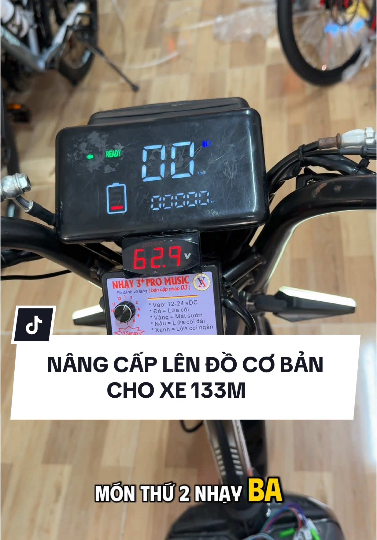 Phần 20 | Nâng cấp lên đồ cơ bản cho xe điện 133M  #xedienbaohang #xedapdien #xedien133 #lap5binhchoxe133 #dobinhxedien #dodenxedien133 #xediendo 