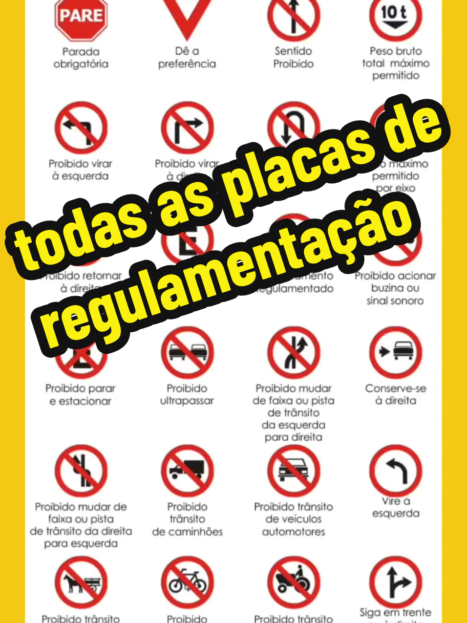 a melhor forma de decorar as placas#placadetrânsito #regulamentação #legislaçãodetrânsito #direçãodefensiva #trânsito @TRÂNSITO LEGAl @TRÂNSITO LEGAl 