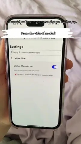 Tutorial, vc on mobile! #fyp #roblox #robloxtok #viral #evade #VIRAL #BLOWUP #EVADEEEE #vc #tut #hopeithelps #voicechat #robloxfyp #robloxviral 