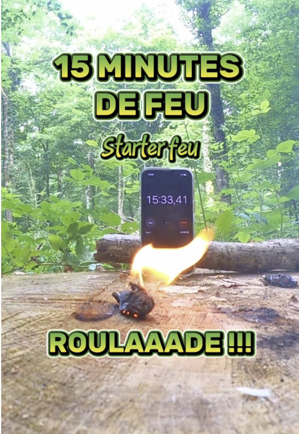 Un starter feu qui dure 15 minutes !! #bushcraft #foryoupage❤️❤️ #pourtoii #feu #starters #bivouac 
