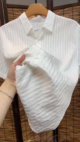 Áo Sơ Mi Ngắn Tay Chất Vải Đũi#aosomi #aosominam #aosomidui #xuhuong #phoidonam #outfit #rivewquanao #tiktopshop #trending #fypシ゚ 