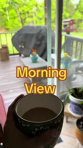 Bring on all the sunshine and good vibes! ☀️ #countryliving #coffeetime #deckview 