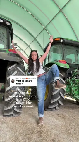 Replying to @Bailey🍑 @BRUNT Workwear do you like Brussels sprouts??? #bruntworkwear #ohman #workboot #agriculture @John Deere 