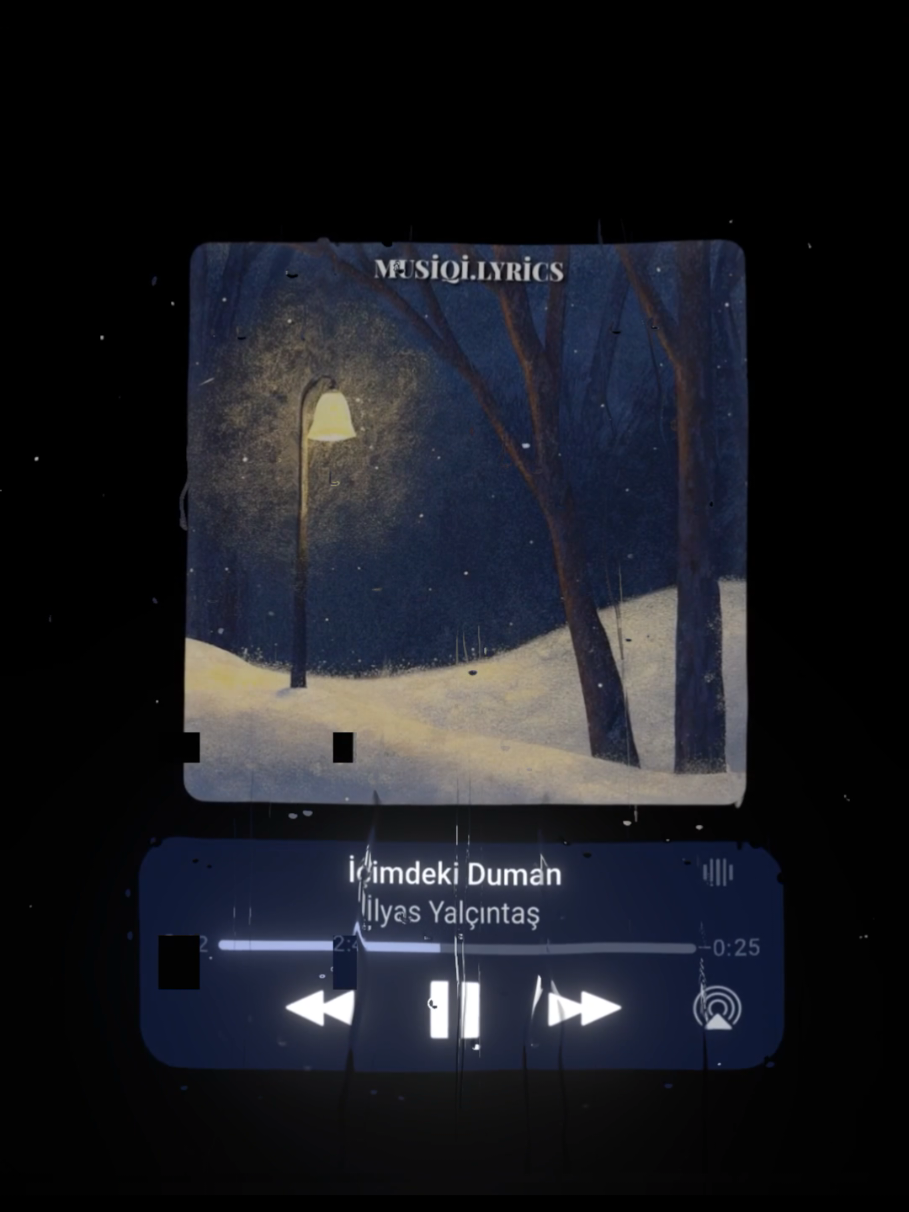 Dağılmıyor içimdeki duman #musiqilyrics 