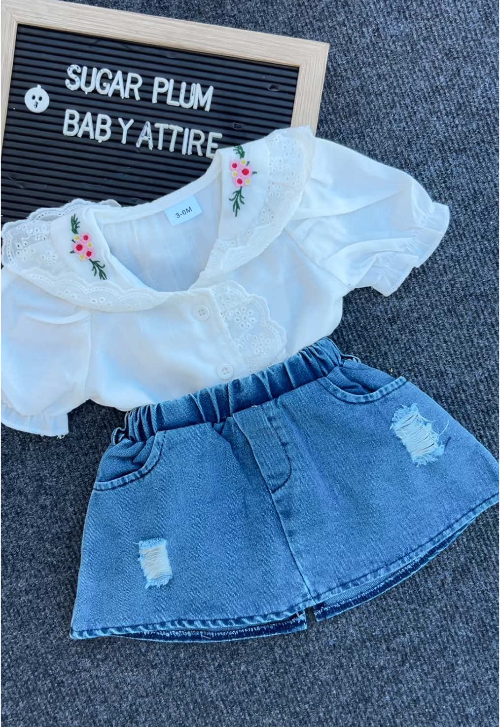 Size: 3-6/6-9/9-12/12-18/18-24 months and 2-3 years Cotton Shirt with Cute Mini Jeans Skirt Set #babydress #kidsdress #fyp #NaniBabuKoNana #shoppingday #foryoupage #babyfashion #FridayOffer #foryou #cuteoutfits #deliveryallovernepal🇳🇵 #stylishbaby #weekendoffer #vacationoutfits🌈🤍 #NepaliOnlineStore #SaturdayOffer #trending #trendingkoreandressforbabygirl #kidsfashion #kidsfashiontrends #babyessentials #babyoutfit #babyclothes #babyclothing #Summer #SummerFashion 