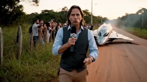 🛸 ENTREVISTA HISTÓRICA: Alien fala em PORTUGUÊS na estrada! 🛸 #ufo #ufoキャッチャー #aovivo #alien #oruam #VEO3