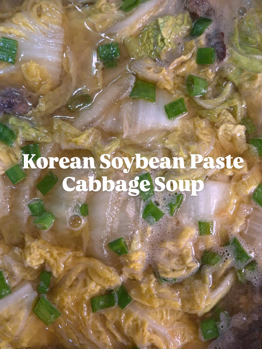 Korean Soybean Cabbage Soup | Soup Lovers  #soup 