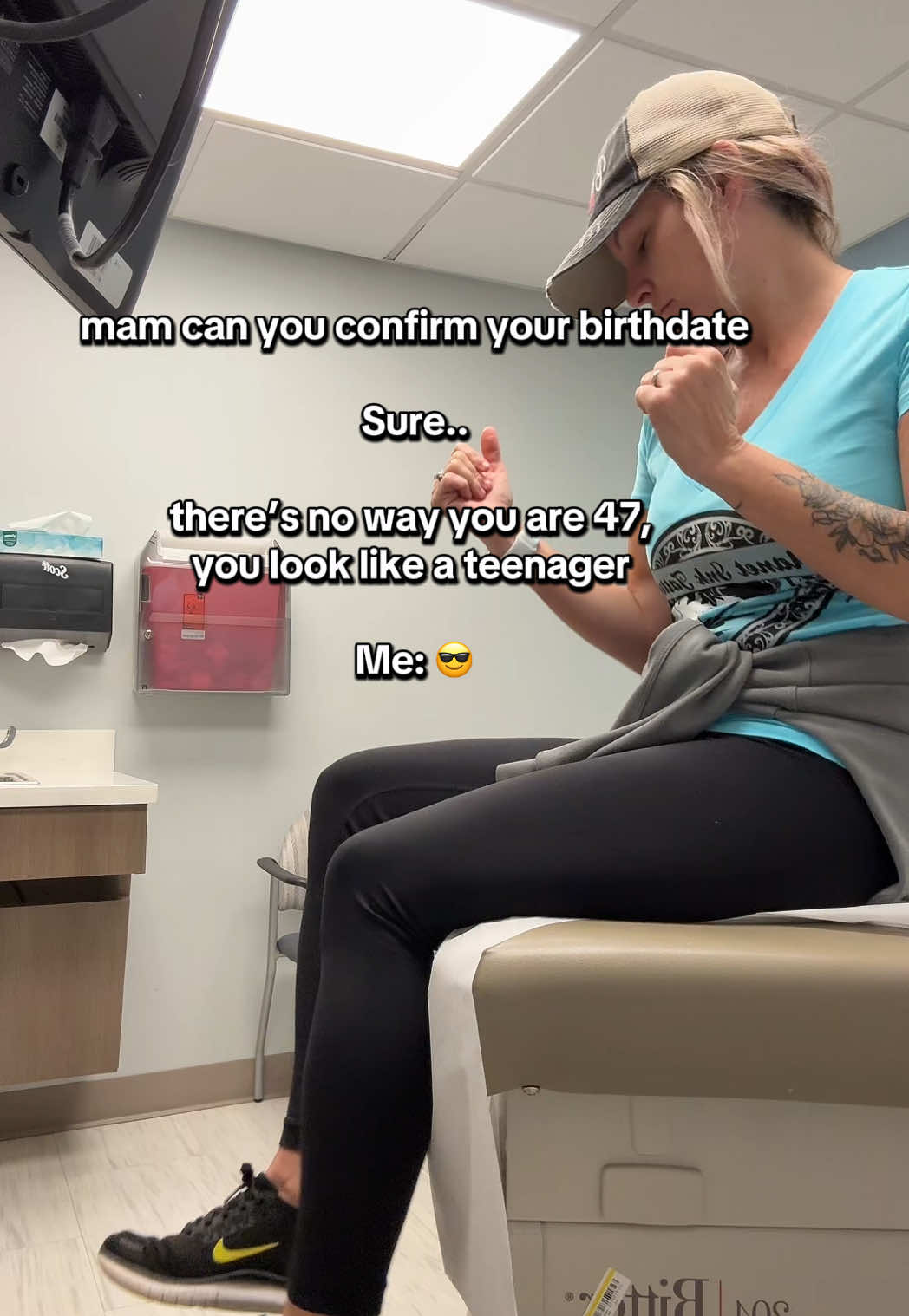 I told ya’ll I’m not getting older , I’m getting younger. 😝 @StriVectin is amazing 🤗 #jessicahumphries #skincareover40 