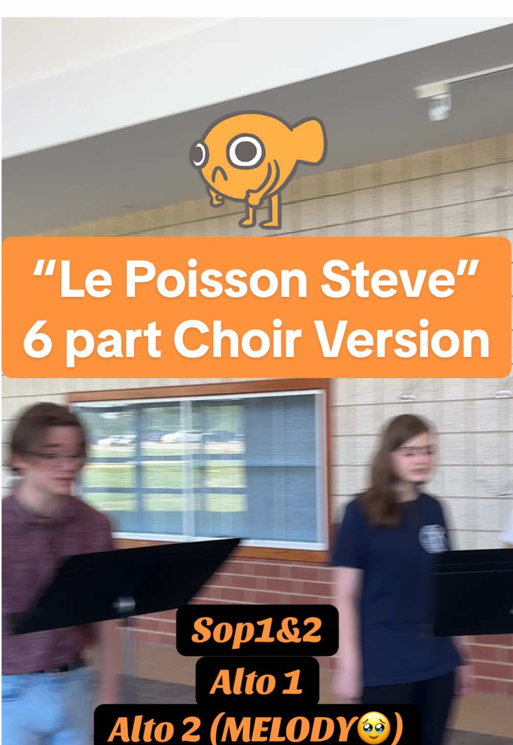 Our last TikTok of the school year. This is what we do when our concert’s over and our seniors leave us😭 We love Le Poisson Steve🫶 music by @tomo #lepoissonsteve #stevelepoisson #choir #harmony #choirtok #choirteacher #choirkid #choirdirector #harmonystack 