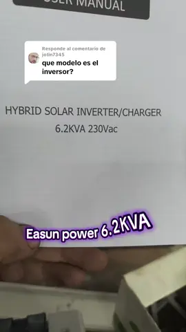 Respuesta a @jotin7345  #EnergíaSolar #SolarPower #SistemaHíbrido #ModoIsla #PowerwallCasero #BateríasLiFePO4 #InversorHíbrido #AhorraEnLuz #Autoconsumo #Autosuficiencia #HazloTúMismo #BricoSolar #AhorroEnergético #ProyectoSolar #EasunPower #SolarDIY #TikTokVerde #OffGridLife #Sostenibilidad #SinFacturas  