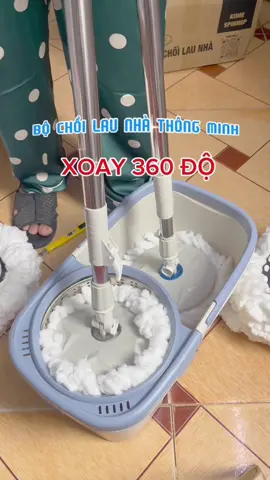 Bộ chổi lau nhà thông minh xoay 360 độ. Việc nhà trở lên đơn giản, dễ dàng hơn. #methongthai #mebimsua #xuhuongtiktok #choilaunha #choilaunhathongminh #choixoay360 