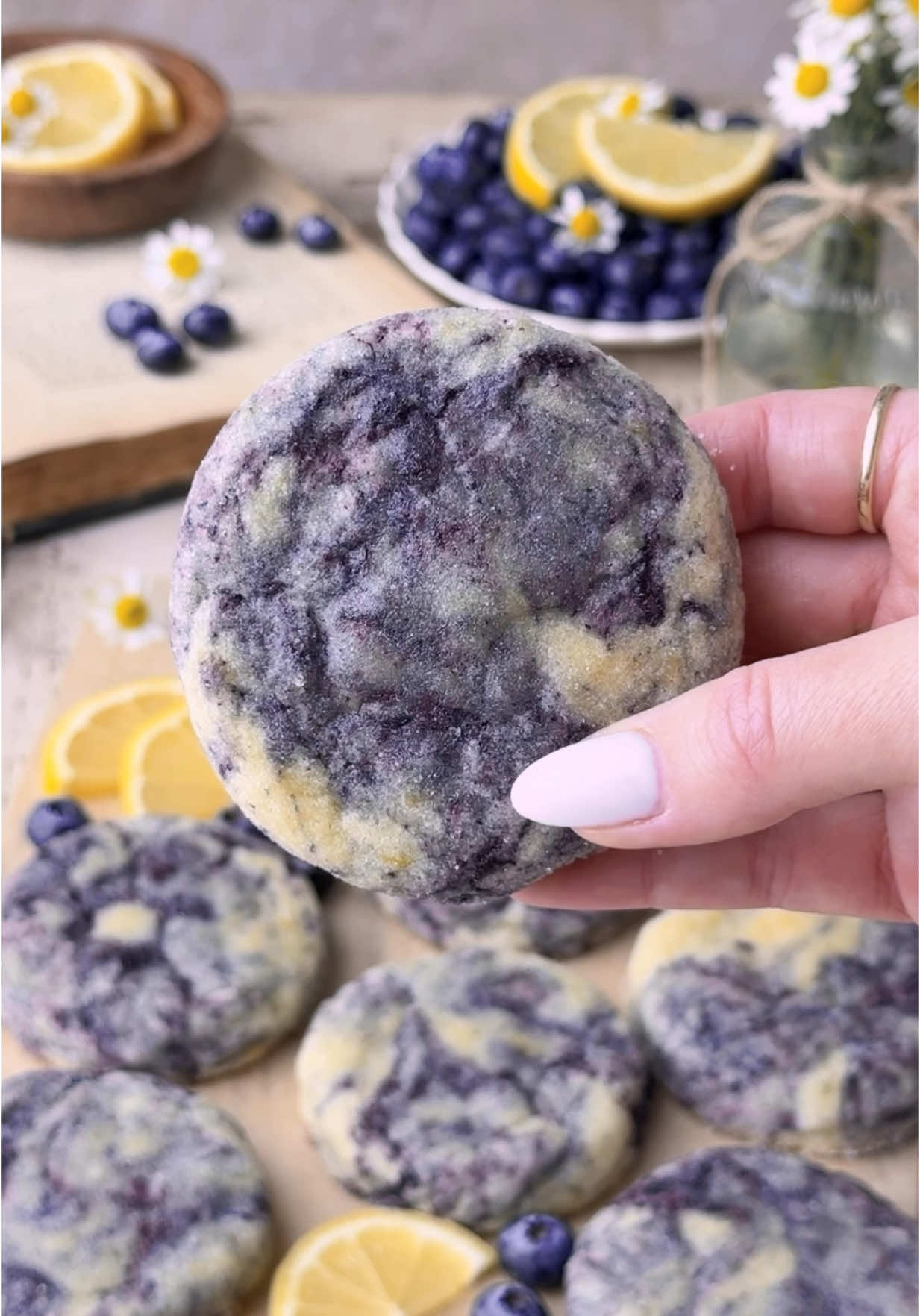 Blueberry Lemon Cheesecake Cookies 🫐🍋 Soft & chewy lemon sugar cookies, with jammy blueberries throughout, stuffed with a creamy vanilla cheesecake filling 💙 They’re chewy, buttery, full of fresh blueberry flavor and taste just like blueberry lemon cheesecake in cookie form! #cheesecake #cookies #blueberry #lemon #lemonblueberry #cheesecakecookies
