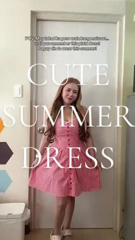 Ang cute ng plaid dress na to perfect din this summer. #summerdress #koreandress #plaiddress #dress #softgirldress #cutedress #spaghettidress 