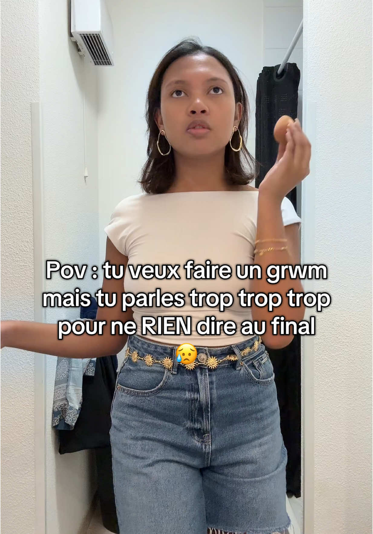 By the way, j’applique le fond de teint « born this way » de chez @Too Faced dans la video !! #grwm #makeup #fail #fyp #toofaced #pov 