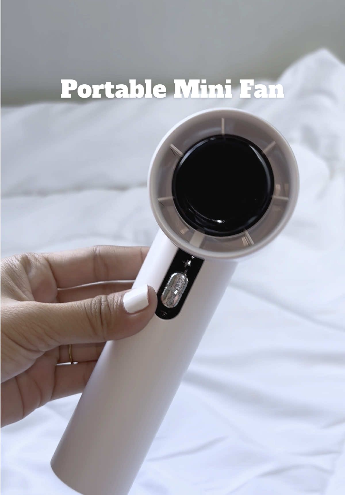 Beating the summer heat with my aesthetic and affordable mini fan 🌬️#minifanportable #portablefan #turbominifan 