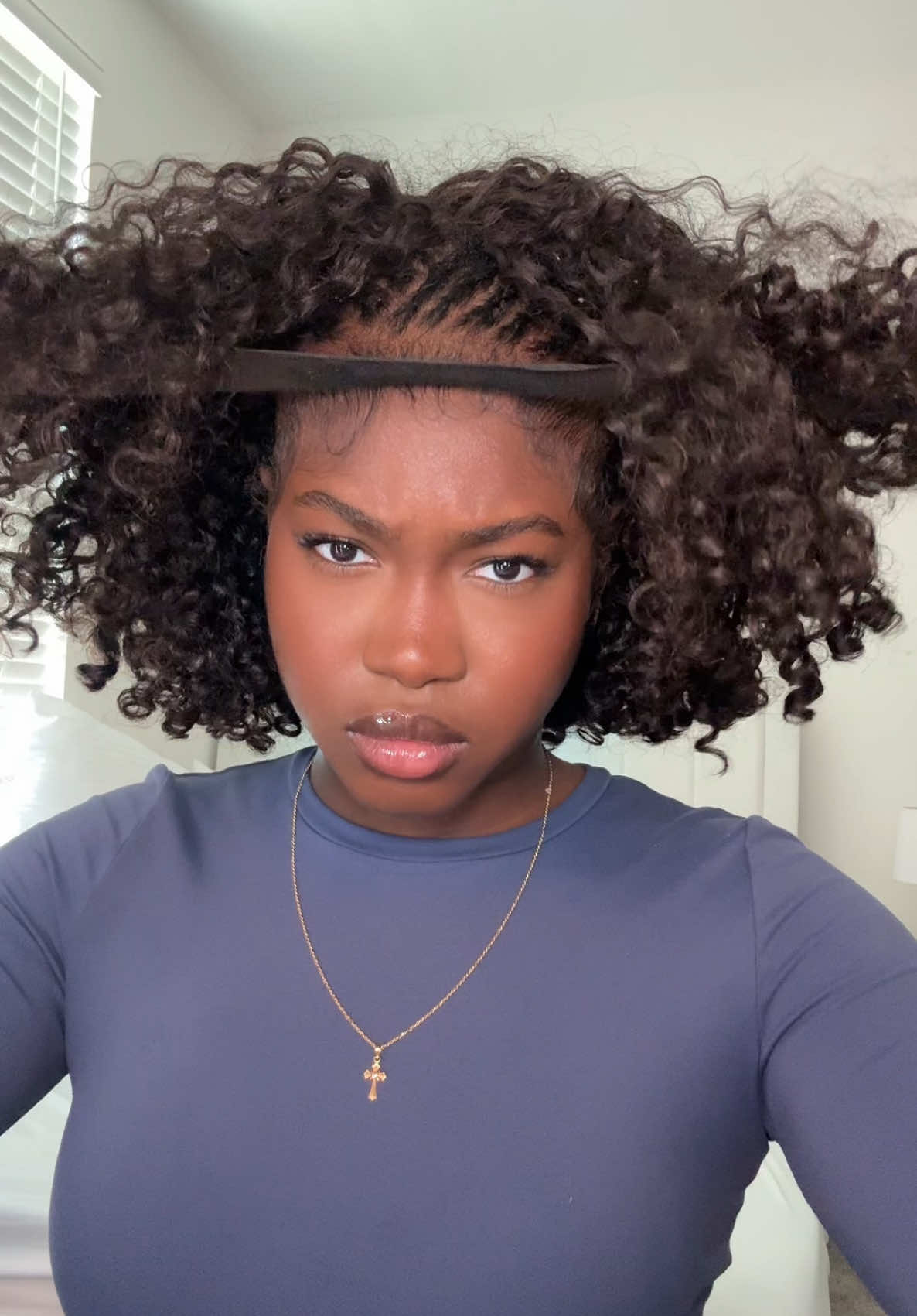 so in love, wow! Ft. @ISEEHAIR #halfwig #iseehalfwig #hair #curlyhair #naturalhair #protectivestyles #type4naturalhair 