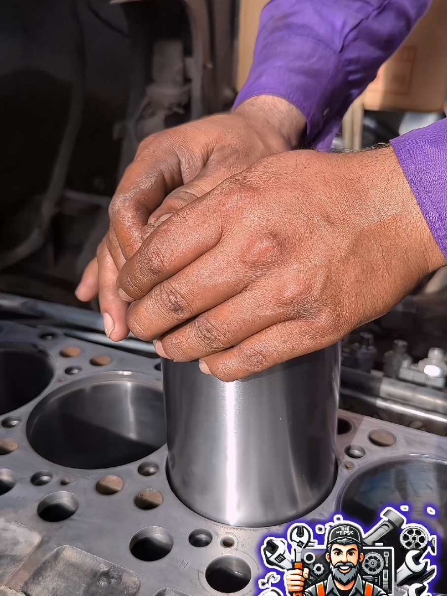 Head Cylinder New Sleeve|Liner Installation #shorts #shortsfeed #viralshorts #foryou #trending #fyp 