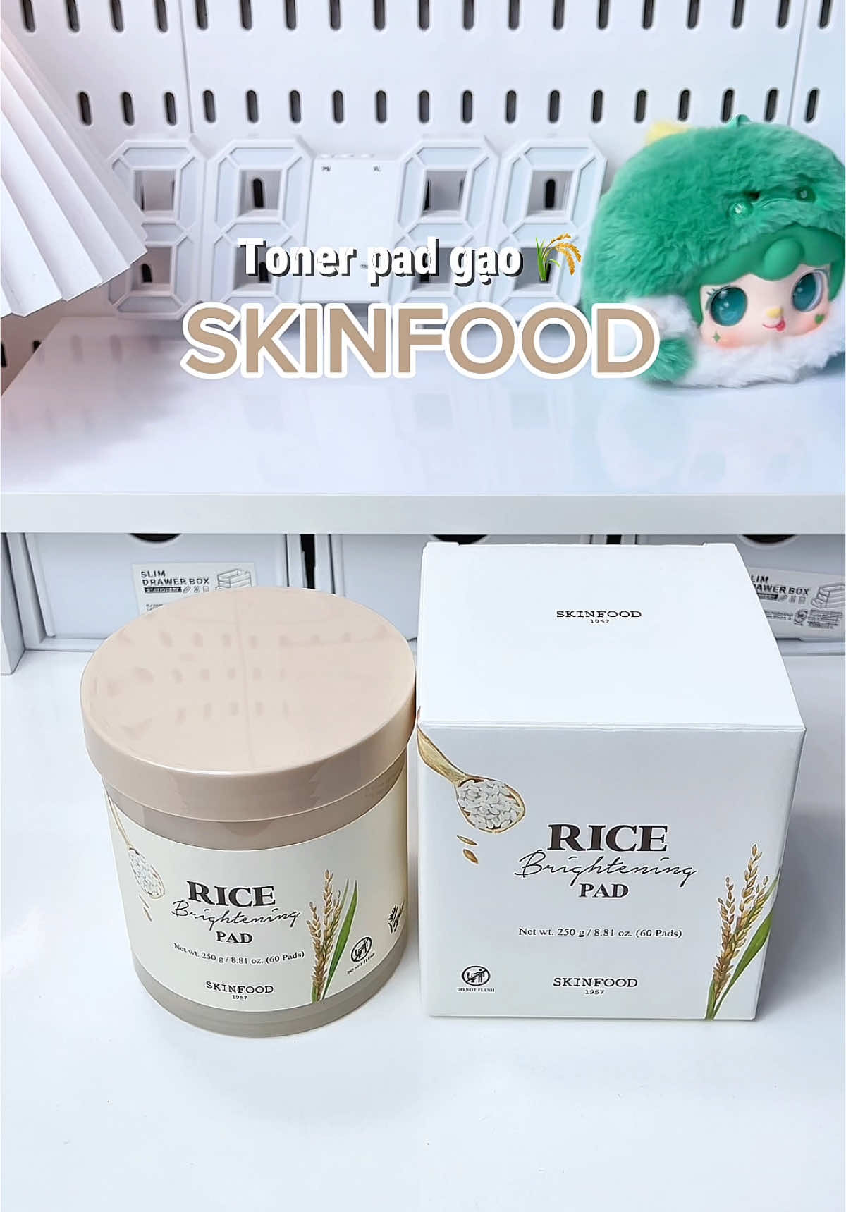 Toner pad gạo Skinfood @skinfood_global  #Kbeauty #skinfoodVN #glow #goclamdep #matnagao #skinfood #tonerpad #tonerpadgao #skinfoodricemaskwashoff #reviewlamdep #unboxing #unboxingvideo #skincare #muataitiktok #foryoupage #xh #xuhuongtiktok #fyp #viral #emmitriviu 