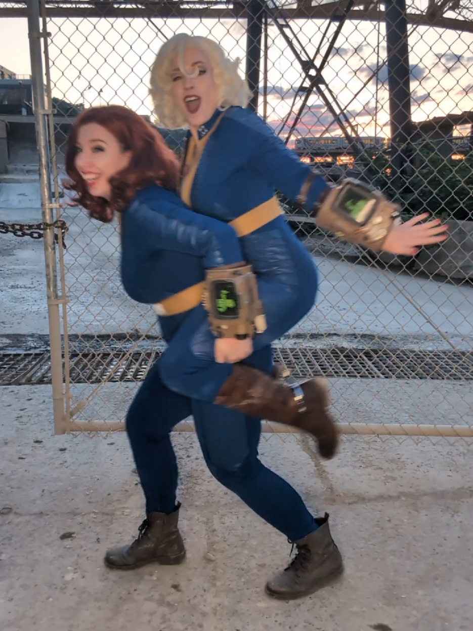 New Vault suits, same old wasteland chaos. Now with more Jingle! 🎶 Yes, I got spurs just for this song 🤣 #fallout #fallout4 #GamerGirl #fallout76 #falloutnewvegas  #marilynmonroe #gamertok #jinglejanglewithme 
