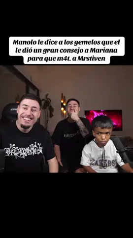 Manolo le dice a los gemelos que el le dió un gran consejo a Mariana para que m4t. a Mrstiven #colombia #fyp #kick #juanfer #mrstiventc #manolo #ovi 