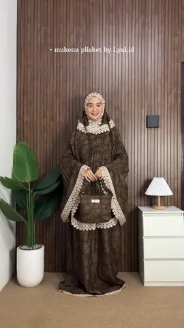 Mukena plisket Zaqia warna mahogany🤎🤎 #mukenahantaran #mukenahcantik #mukenahterbaru #mukenaseserahan 