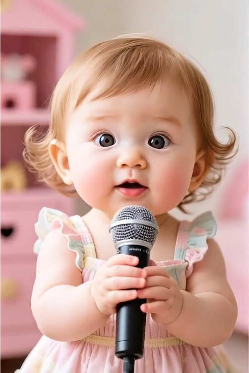 The lovely baby is singing🎤 #cute#cutebaby #babysinging #apt #viral #babydance #trend #ai #aibaby #handsomebaby #parenting