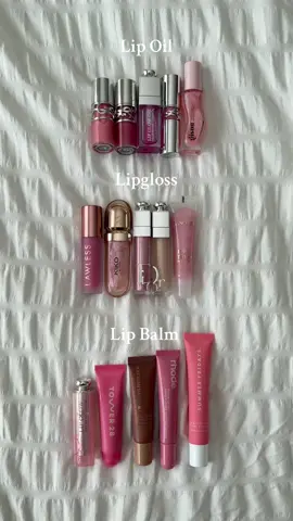 Which one is your favorite?🫢 #lipgloss #lipoil #lipbalm #makeup #beauty 